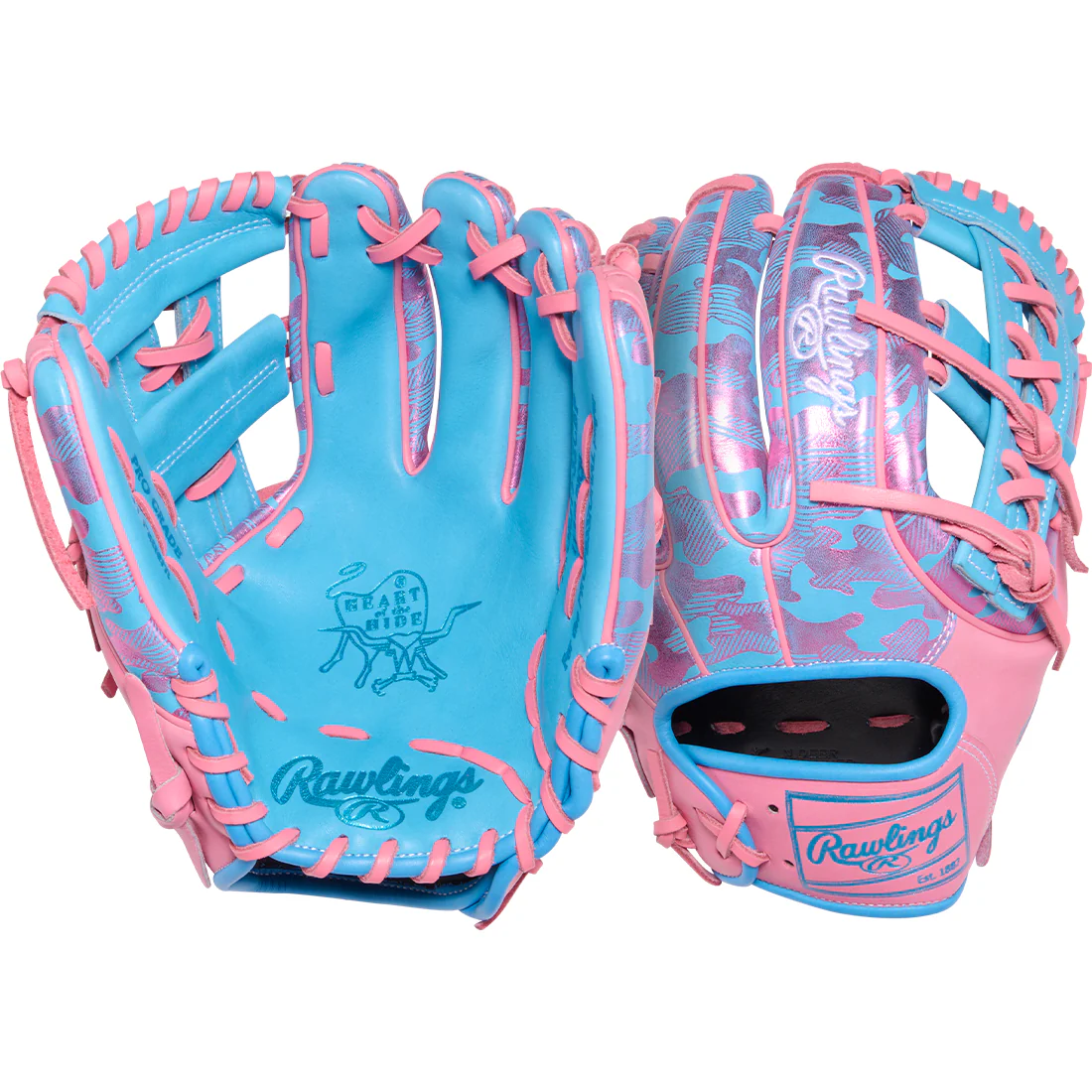 Rawlings Heart of the Hide Color Sync 10 11.75" Infield Baseball Glove: PROR315-32CBP - Image 5