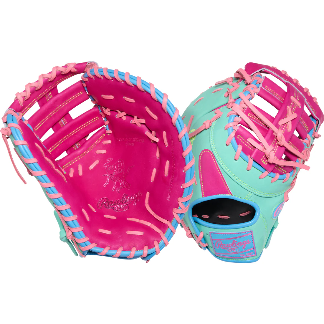 Rawlings Heart of the Hide Color Sync 10 13" First Baseman Mitt: PRORDCT-10BEM - Image 5