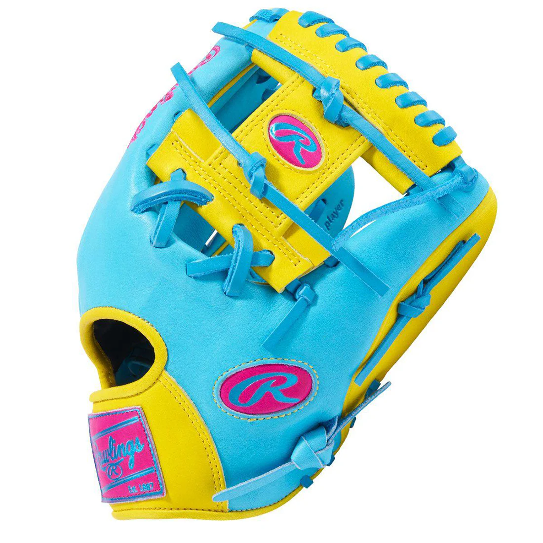 Rawlings Heart of the Hide Spring Break Edition 11.5" Infield Baseball Glove: PROR204-2CBYBE - Image 3