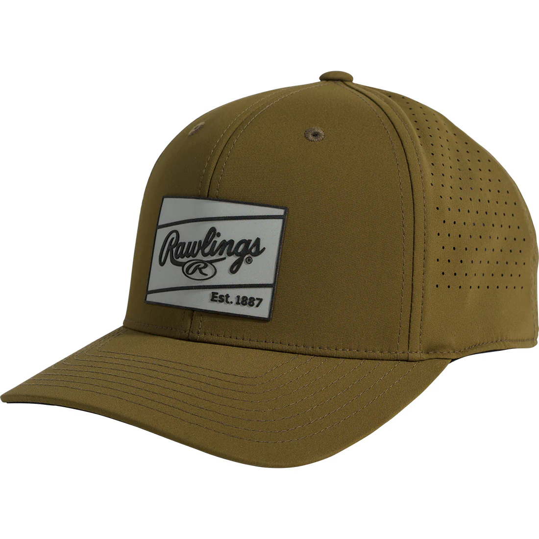 Rawlings Performance Snapback Hat: Military Green - Image 3