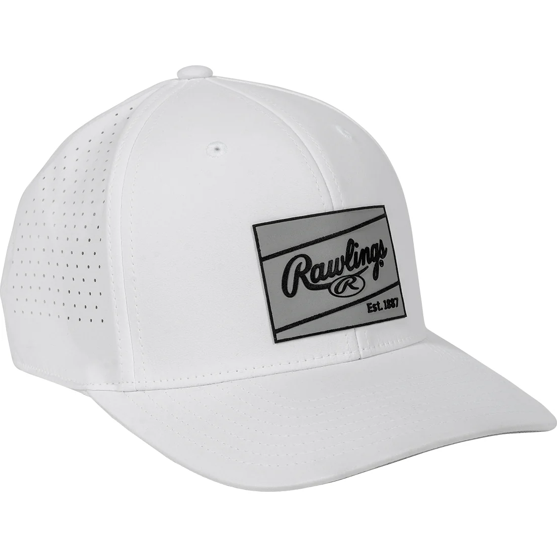 Rawlings Performance Snapback Hat: White