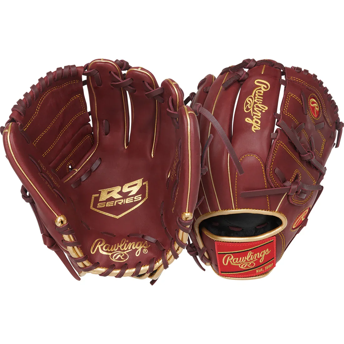 Rawlings R9 Series 12" Infield/Pitcher's Baseball Glove: R9206-9SH - Image 5