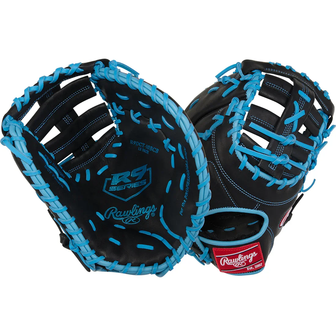 Rawlings R9 Series 13" Baseball First Base Mitt: R9DCT-10BCB - Image 5