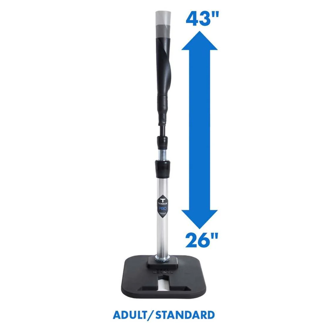 Tanner Tee Pro 26"-43" Adjustable Batting Tee (Adult/Standard): TTPR001 - Image 2
