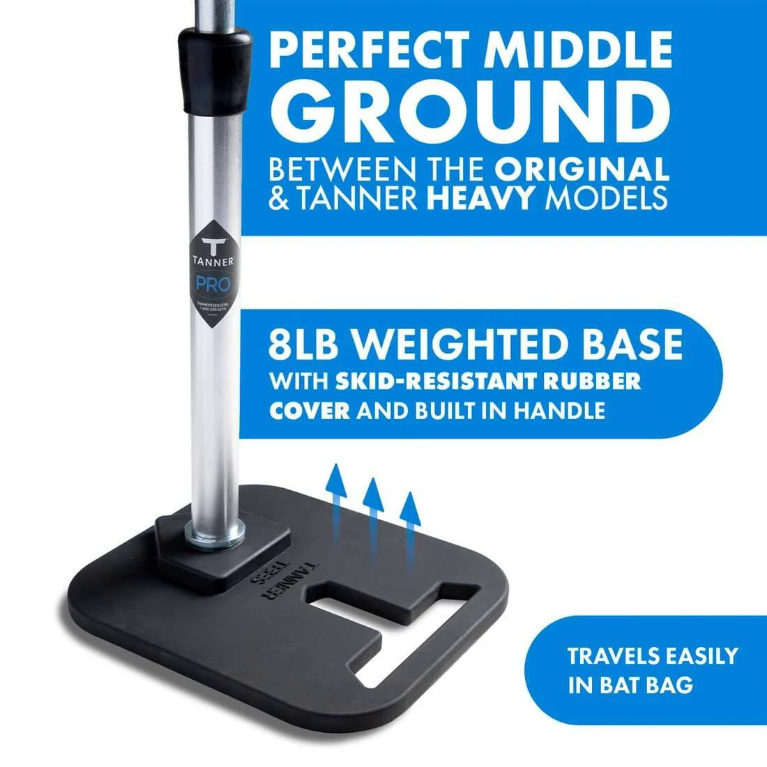 Tanner Tee Pro 26"-43" Adjustable Batting Tee (Adult/Standard): TTPR001 - Image 5