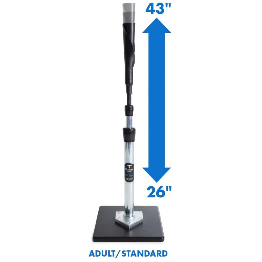 Tanner Tee the Original 26"-43" Adjustable Batting Tee (Adult/Standard): TT001 - Image 2