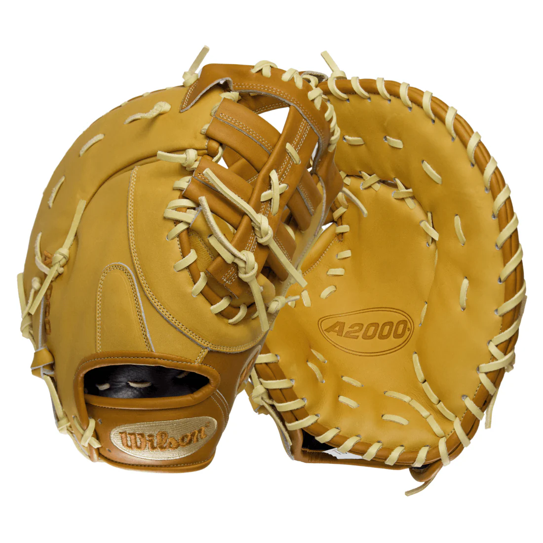 Wilson A2000 1679  LE 12.5" Baseball First Base Mitt: Tan / Saddle - Image 3