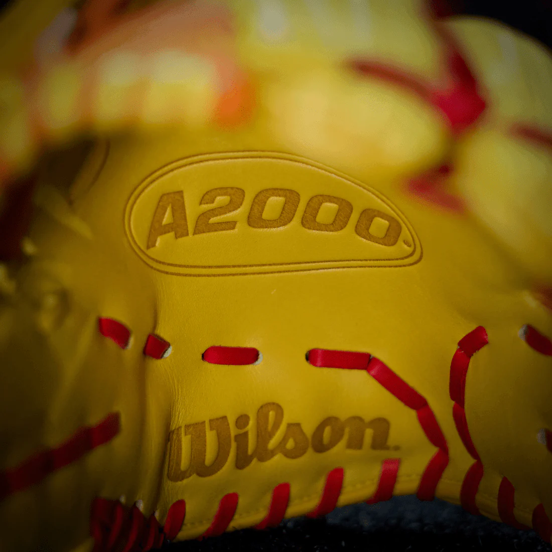 Wilson A2000 1786 "Sunburst" 11.5" Infield Baseball Glove (Yellow/Orange/Red) - Image 10