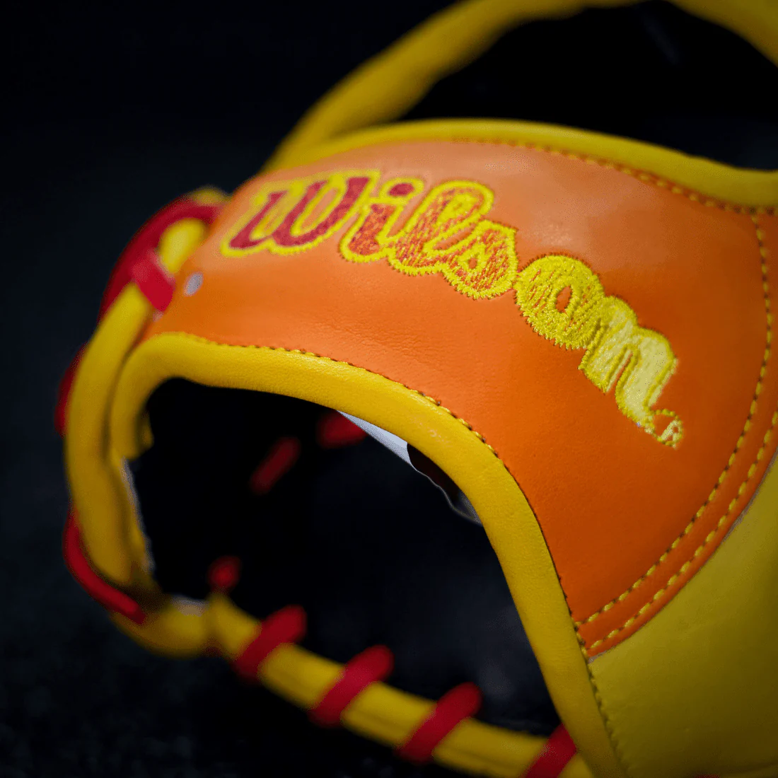 Wilson A2000 1786 "Sunburst" 11.5" Infield Baseball Glove (Yellow/Orange/Red) - Image 12