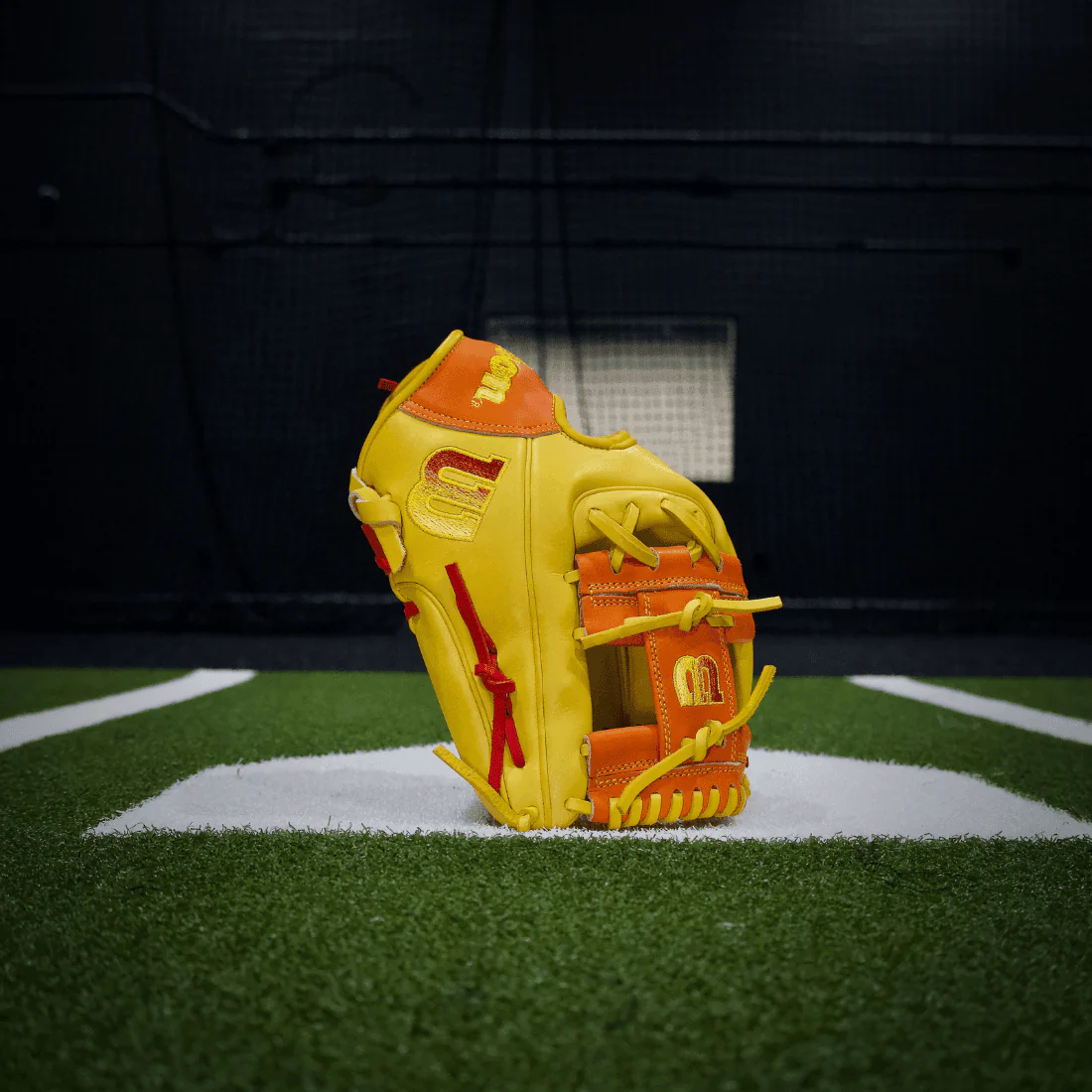 Wilson A2000 1786 "Sunburst" 11.5" Infield Baseball Glove (Yellow/Orange/Red) - Image 13