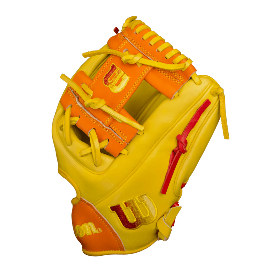Wilson A2000 1786 "Sunburst" 11.5" Infield Baseball Glove (Yellow/Orange/Red) - Image 5