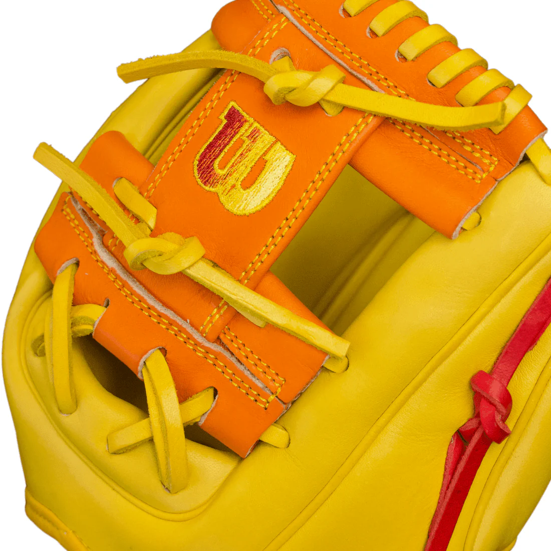 Wilson A2000 1786 "Sunburst" 11.5" Infield Baseball Glove (Yellow/Orange/Red) - Image 7