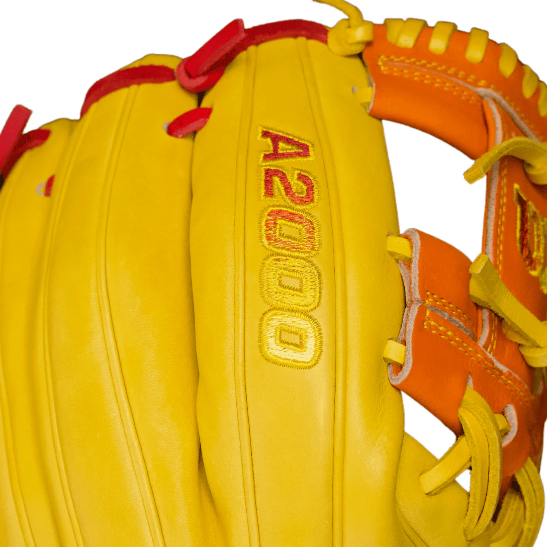 Wilson A2000 1786 "Sunburst" 11.5" Infield Baseball Glove (Yellow/Orange/Red) - Image 8