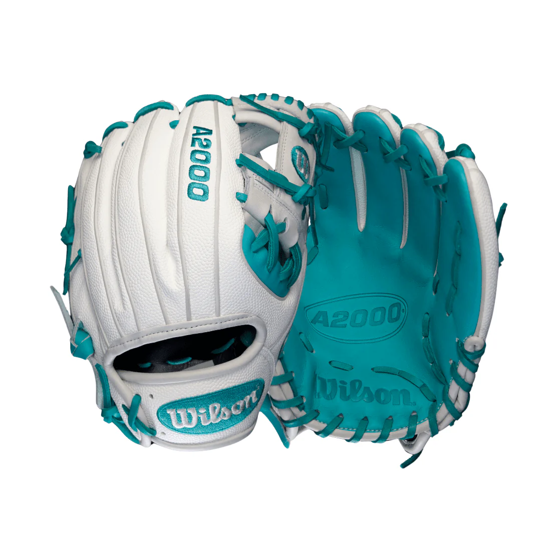 Wilson A2000 1786SS "Everest" 11.5" Infield Baseball Glove White/Teal - Image 2