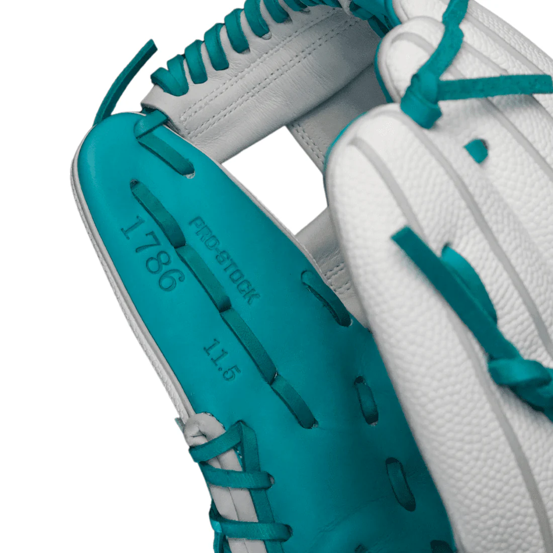 Wilson A2000 1786SS "Everest" 11.5" Infield Baseball Glove White/Teal - Image 8