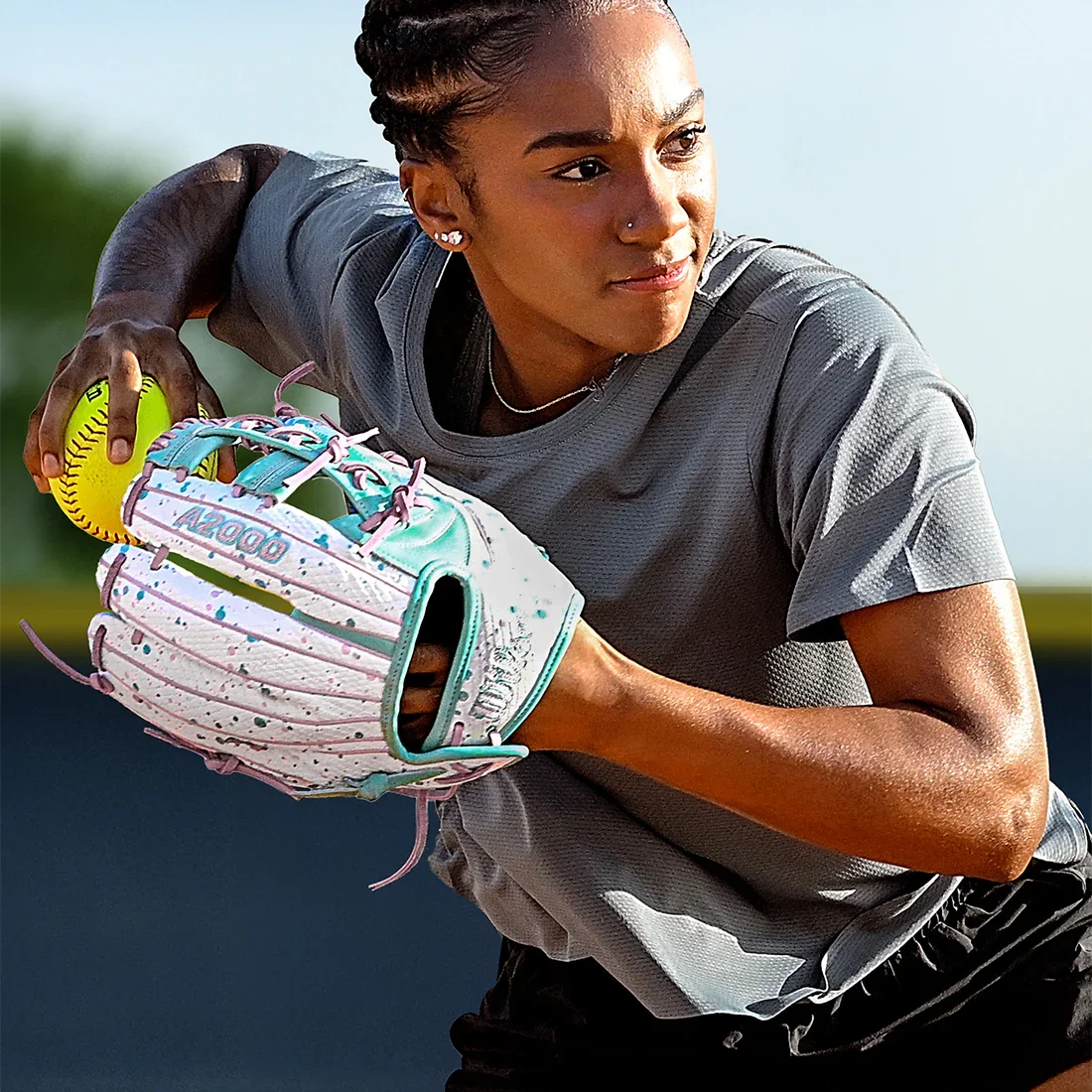 Wilson A2000 FP75SS 11.75" Winter Collection Fastpitch Softball Glove: WBW1039451175 - Image 4